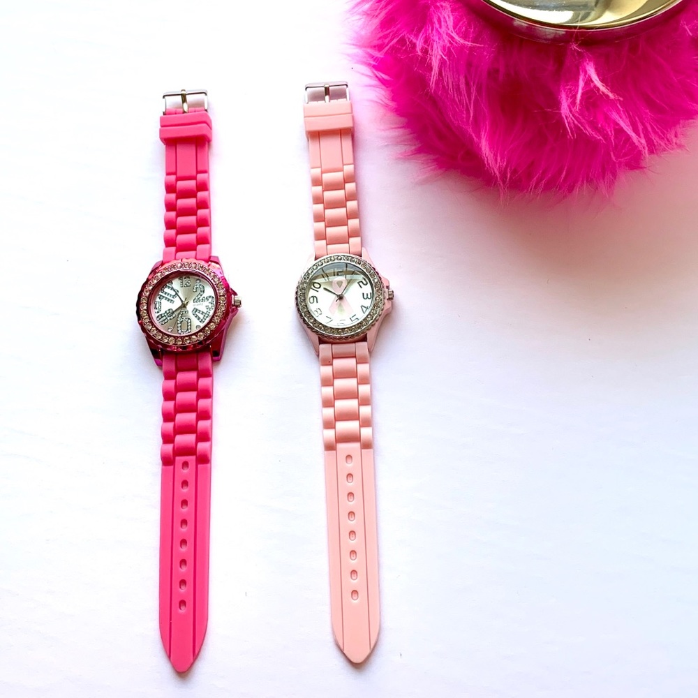 Two Pink Watches for one price. Just enough BLING. - Picture 3 of 5